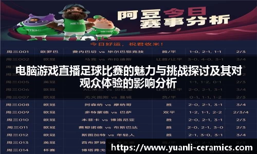 电脑游戏直播足球比赛的魅力与挑战探讨及其对观众体验的影响分析